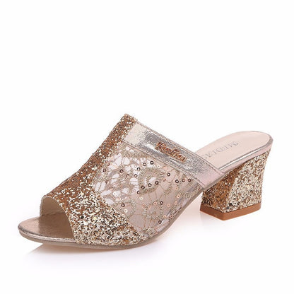 aakip™-😍49% OFF😍 - Women's Glitter Sequins Decor Sandals
