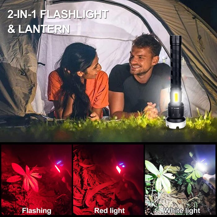 🔥LAST DAY SALE 49% OFF🔥 - LED Rechargeable Tactical Laser Flashlight High Lumens-Buy 2 Free Shipping