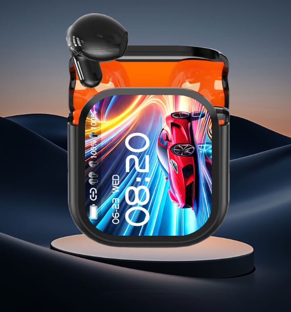 ⏰🔥 Bluetooth 5.4 Earphones LED Display High Fidelity Waterproof Wireless Earphones