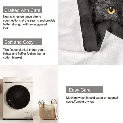 ⏳🎄Christmas Hot Sale - 49% Off!🔥30K+ SOLD🐱Black Cat All-Season Cozy Blanket