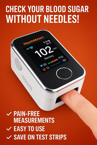 Non-Invasive Blood Glucose Monitor — 5-Second Readout | 99% Accuracy 8-1