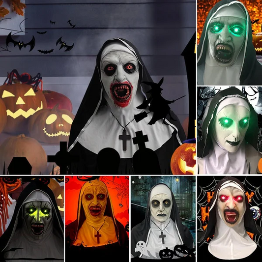 aakip™-👻49%OFF🎃 Halloween Nun Scary Mask