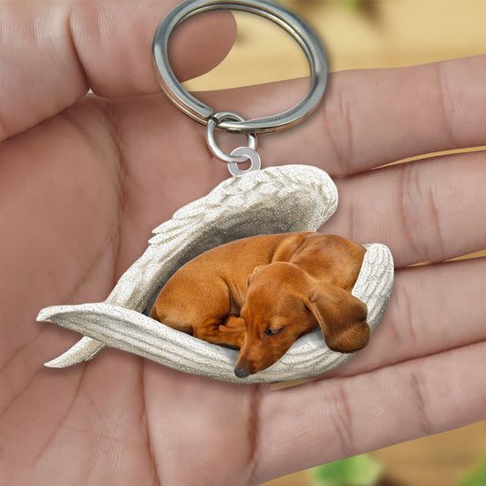 aakip™-Dachshund Sleeping Angel Acrylic Keychain