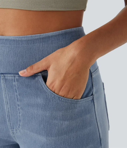 aakip™-Quinn Super Stretch High-Waisted Wide Leg Jeans