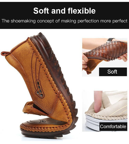 aakip™-2024 spring new leather shoes non-slip business casual men's shoes