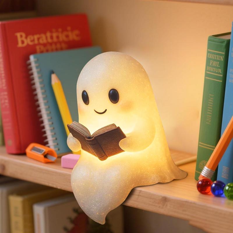 🏆50K+ SOLD! Almost Gone👻Cute Ghost Reading Book Lamp✨