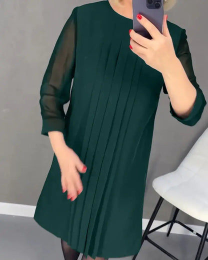 aakip™-New Straight Medium Sleeve Dress