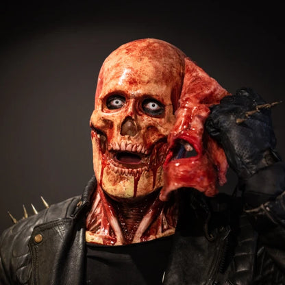 aakip™-☠️”Joker or Ghost Rider“ Mask--Tear-off type, With Movable Jaw
