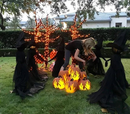 aakip™-Lighted Halloween Witch Stake For Halloween Decoration