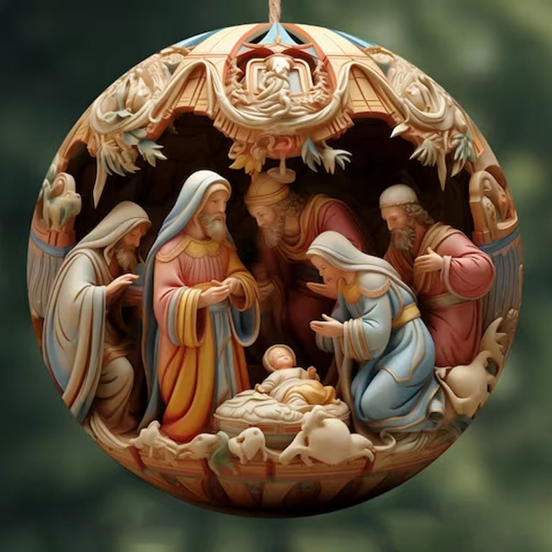 aakip™-Nativity Christmas ornament