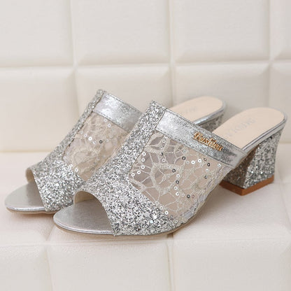 aakip™-😍49% OFF😍 - Women's Glitter Sequins Decor Sandals