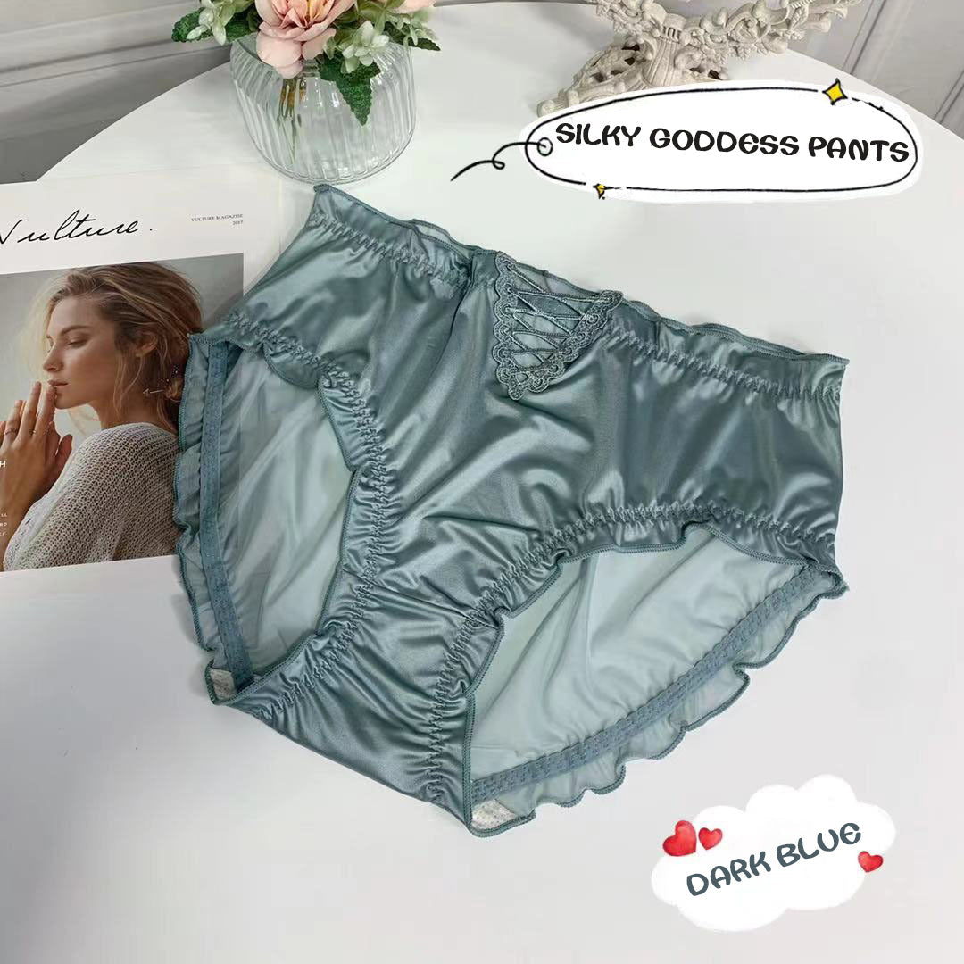 Lace Lingerie Ladies Satin Ice Seamless Panties💥Buy 1 get 2 free (3PCS)