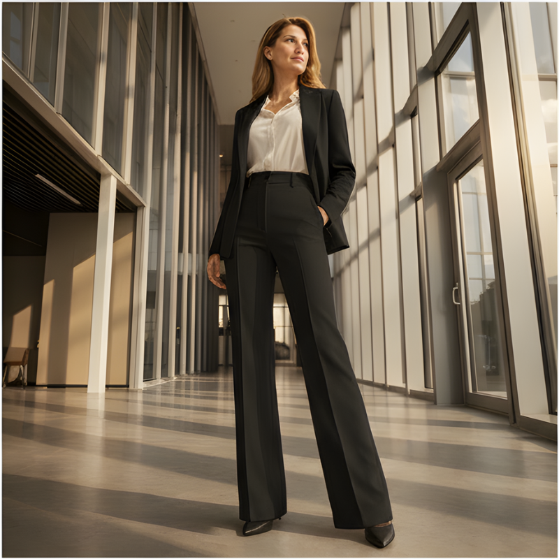 High-Waisted Wide Leg Dress Pants for Women + 50% OFF