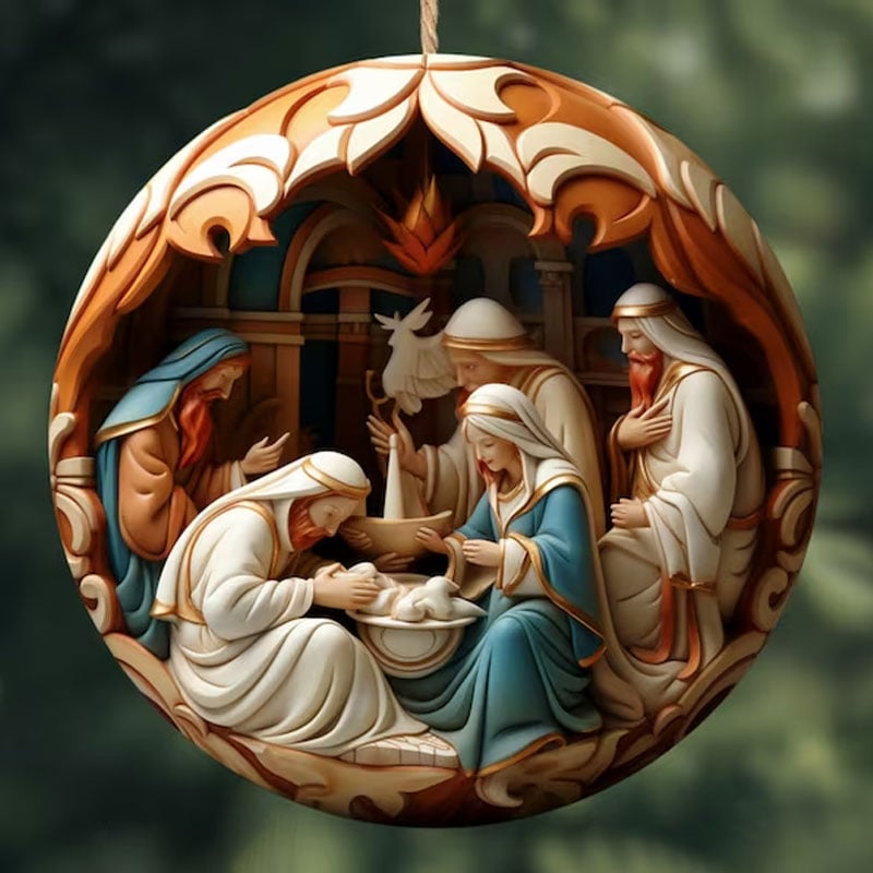 aakip™-Nativity Christmas ornament