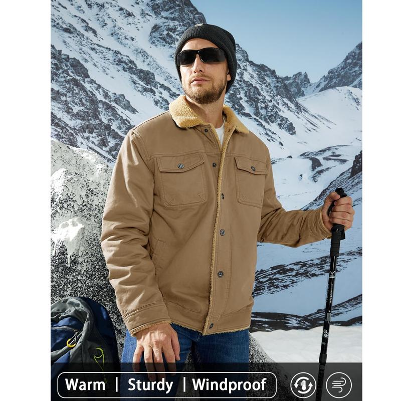 💞Men's Winter Jacket Sherpa Lined