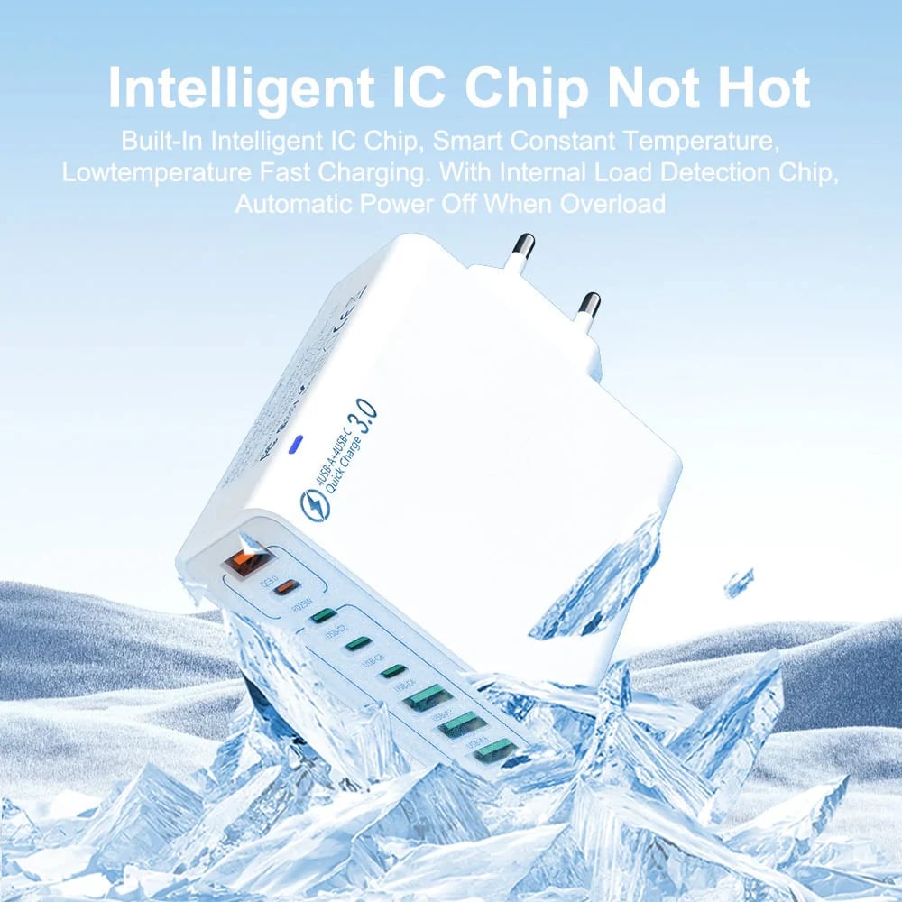 ⏳✨️8 in 1 Waterproof Ports USB Fast Charger