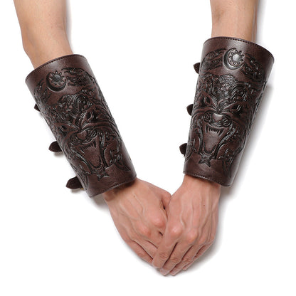 aakip™-Viking Handmade Leather Wristband