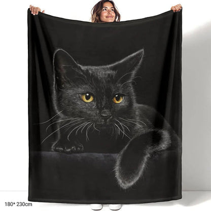 ⏳🎄Christmas Hot Sale - 49% Off!🔥30K+ SOLD🐱Black Cat All-Season Cozy Blanket