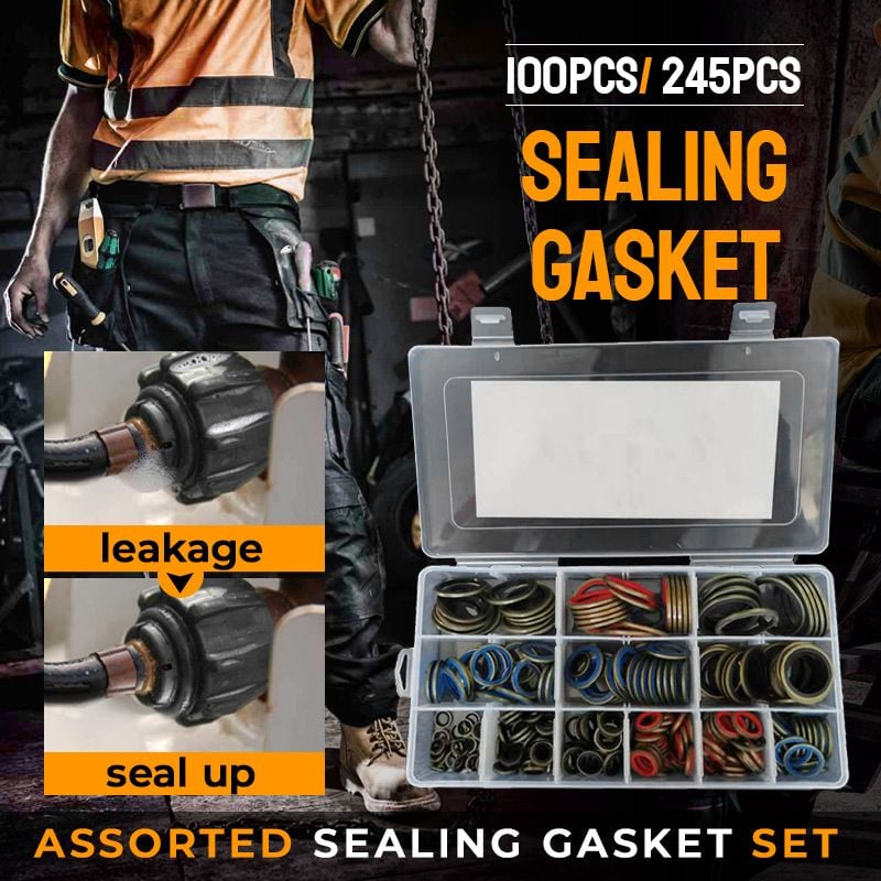 aakip™-100pcs/ 245pcs Assorted Sealing Gasket Set