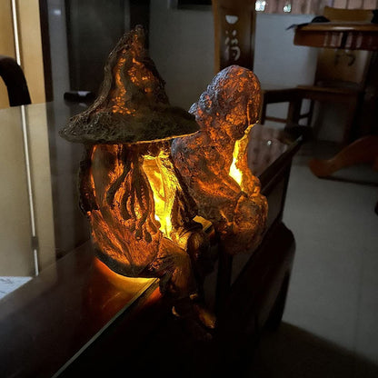 aakip™-Halloween Witch Ghoul Solar Energy Lamp