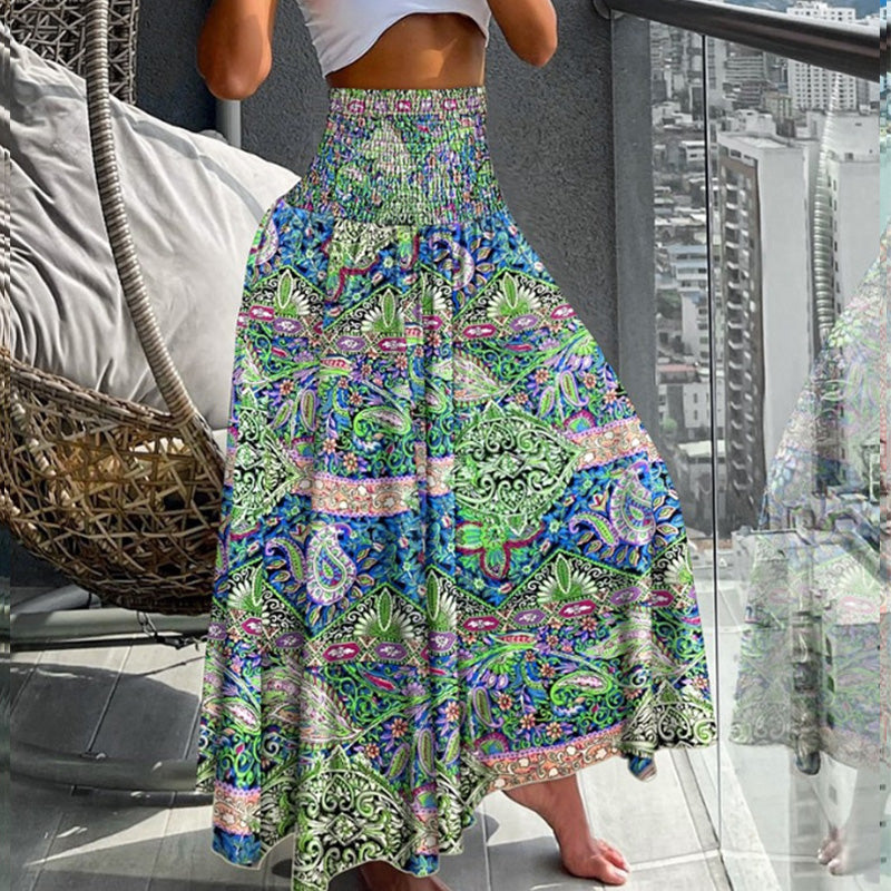 aakip™-Women's Fashionable Floral Print High Waisted Skirt