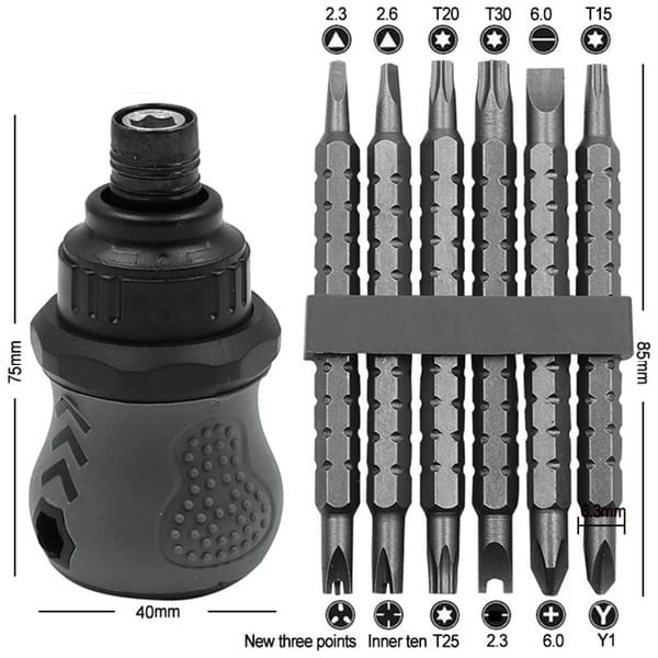 aakip™-13 In 1 Mini Ratcheting Screwdriver Kit