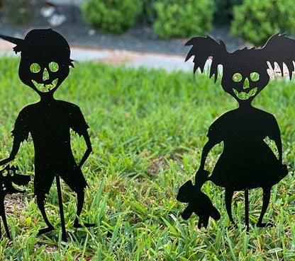 aakip™-👻Cute and Unique Ghost Zombies - Halloween Yard Decor Metal  Art👻