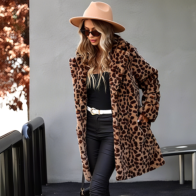 ✨Get 50% off💖Women's Leopard Print Mid-Length Jacket✈️ free shipping