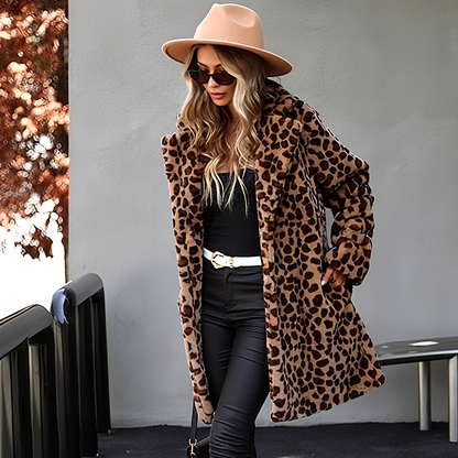 ✨Get 50% off💖Women's Leopard Print Mid-Length Jacket✈️ free shipping