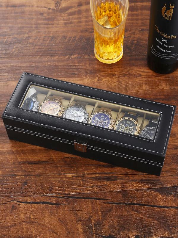 ✨🔥Men's Business Round Dial Analog Quartz Watch Storage Bbox