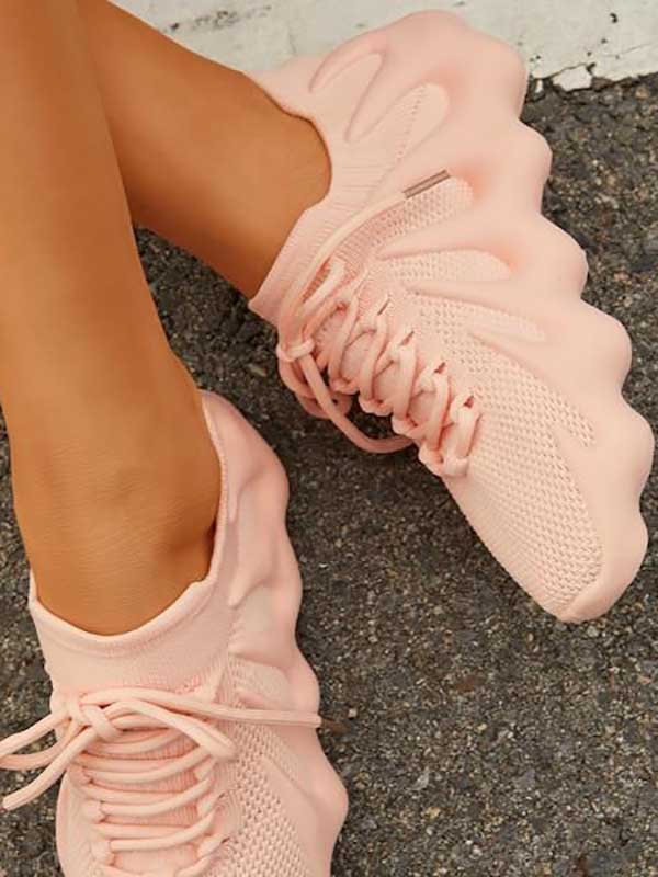 aakip™-Lace-up Knit Breathable Sneakers