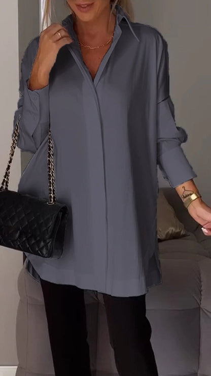 aakip™-Lapel Slit Shirt-buy 2 free shipping