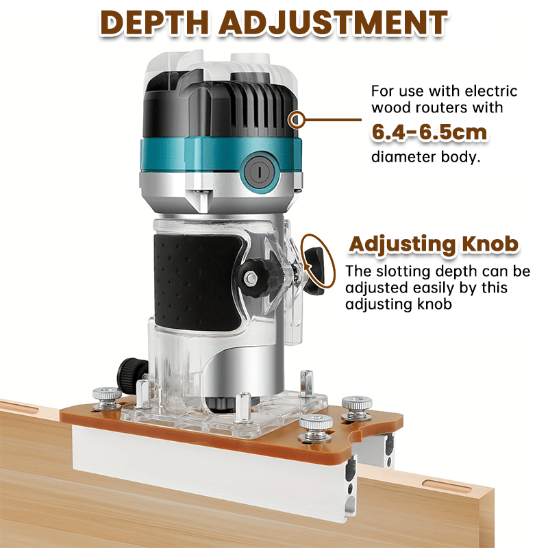 Exclusive Offer💥2-in-1 Woodworking Trimmer Slotting Auxiliary Positioning Bracket