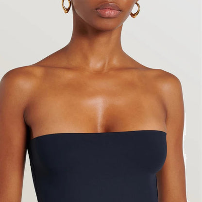 [S-XL]👗Women's Strapless Jumpsuit with Pockets