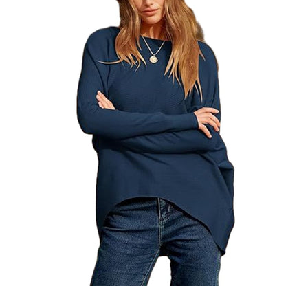 aakip™-Women's Irregular Oversized Dolman Sleeve Knitted Pullover