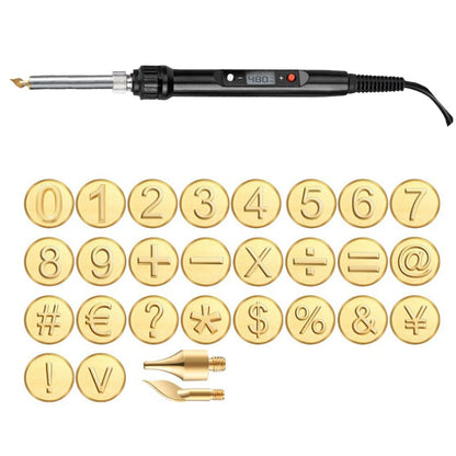 aakip™-🎁26 Letters Copper Mold —DIY Wood Burning/Carving Set