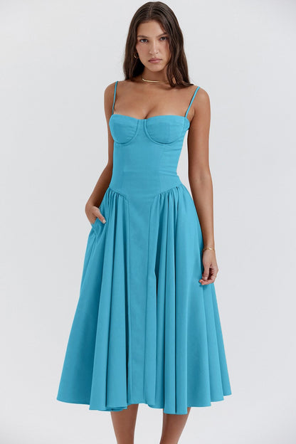 aakip™-Sleeveless Corset Fit Midi Dress(BUY 2 FREE SHIPPING)