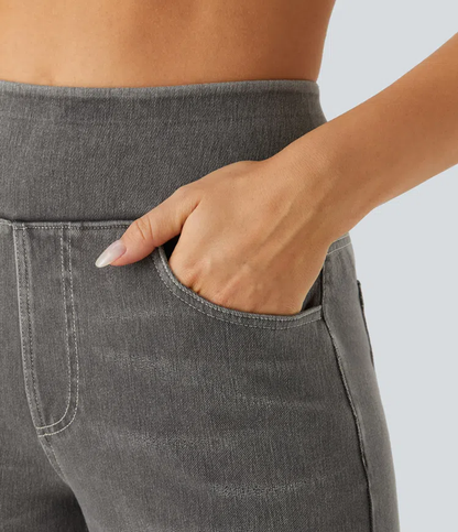 aakip™-Quinn Super Stretch High-Waisted Wide Leg Jeans