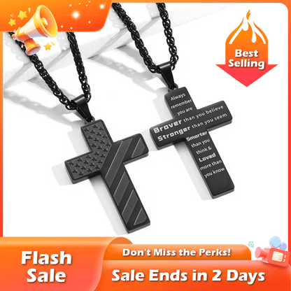 🏆Flash Sale⚡💥🎉✨Flag Cross Necklace,Best Gifts