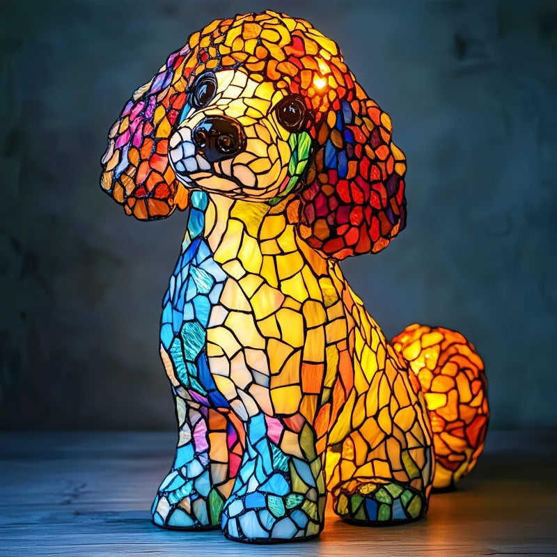 🔥Hot selling🐶magical colorful dog lamp art night lights
