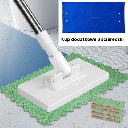💦Disposable dust mop with 4 reusable cloths