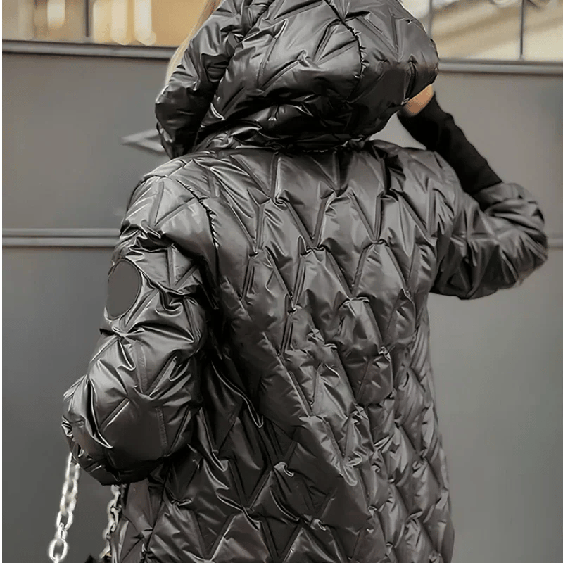 🧥 Women's Hooded Patchwork Cotton Jacket for Autumn & Winter