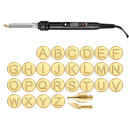 aakip™-🎁26 Letters Copper Mold —DIY Wood Burning/Carving Set