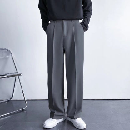 aakip™-SPRING SUMMER ICE SILK STRAIGHT LEG PANTS