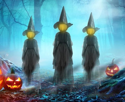 aakip™-Lighted Halloween Witch Stake For Halloween Decoration