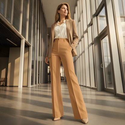 High-Waisted Wide Leg Dress Pants for Women + 50% OFF