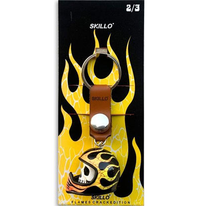 aakip™-Colorful Skull Helmet Keychain