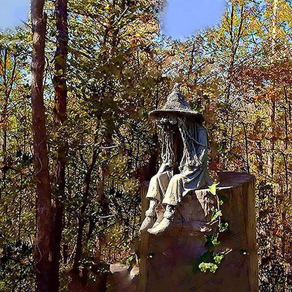 aakip™-Halloween Witch Ghoul Solar Energy Lamp