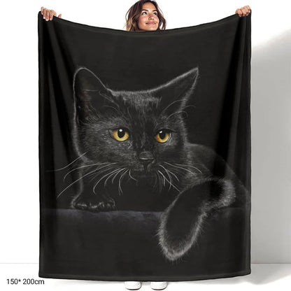 ⏳🎄Christmas Hot Sale - 49% Off!🔥30K+ SOLD🐱Black Cat All-Season Cozy Blanket