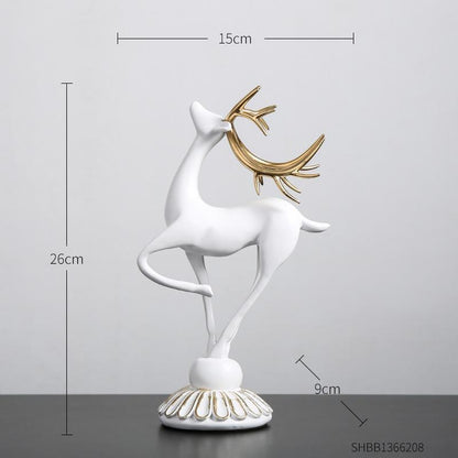 aakip™-Handmade Golden Deer Animal Figurine
